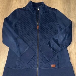 L.L.‎ Bean Navy Quilted Sweatshirt